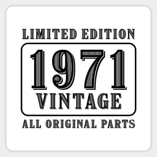 All original parts vintage 1971 limited edition birthday Magnet